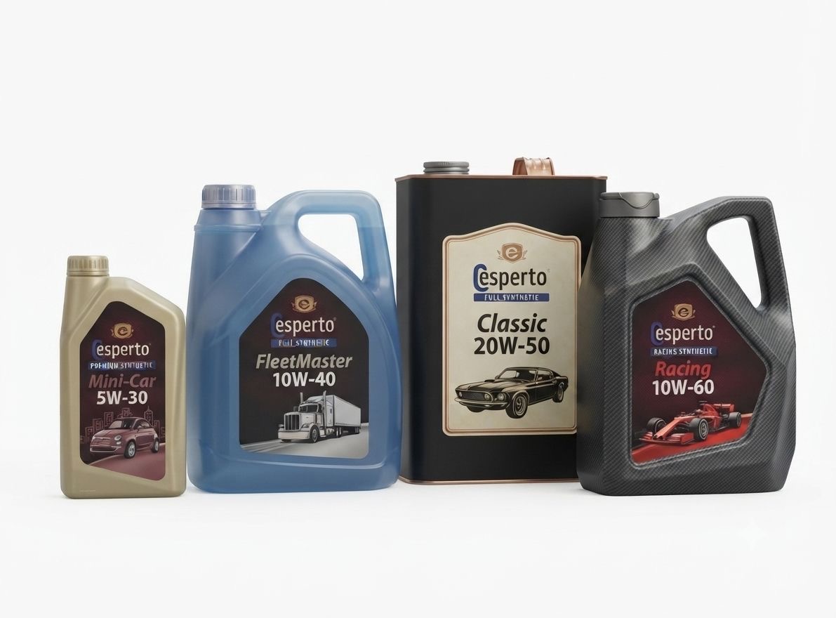 Esperto Motor Yağı Serisi — Mini-Car, FleetMaster, Classic, Racing
